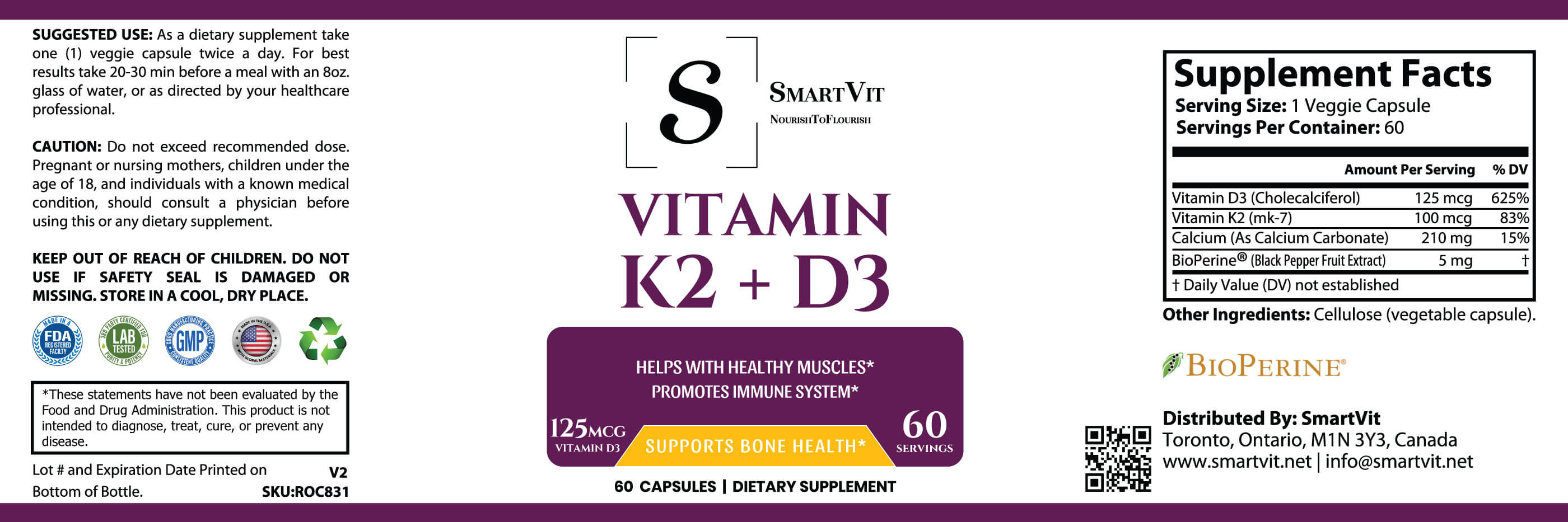 Vitamin D3-K2